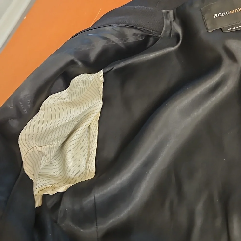 BCBGMaxAzria Black Jacket, Wool Blend, Size Small